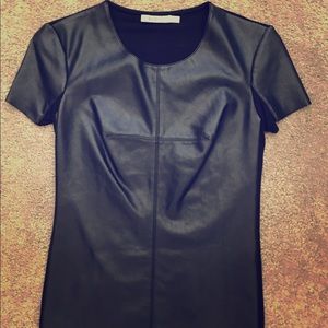Bailey 44  Hardy faux leather front  tee
